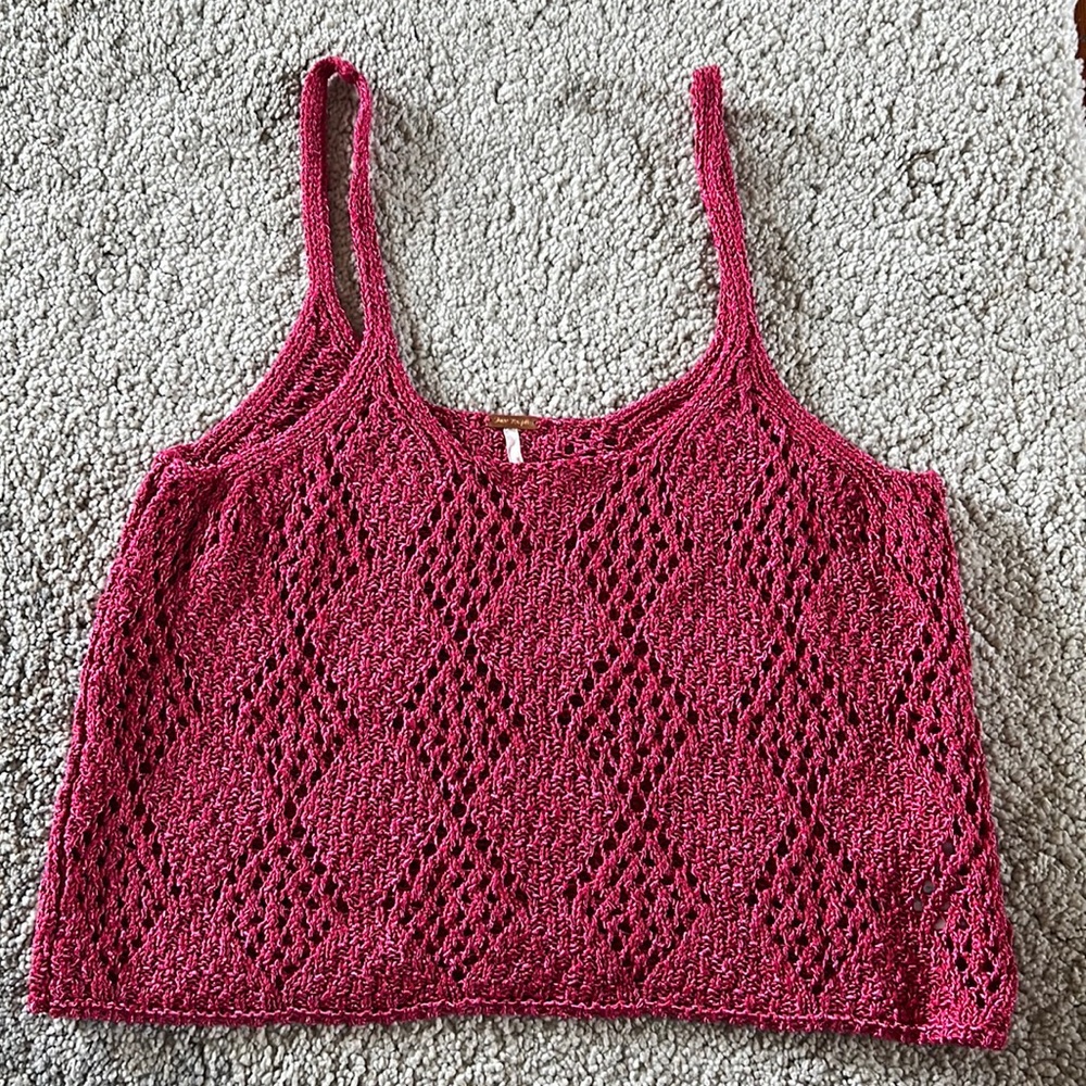 Free People Pink Crop Top
